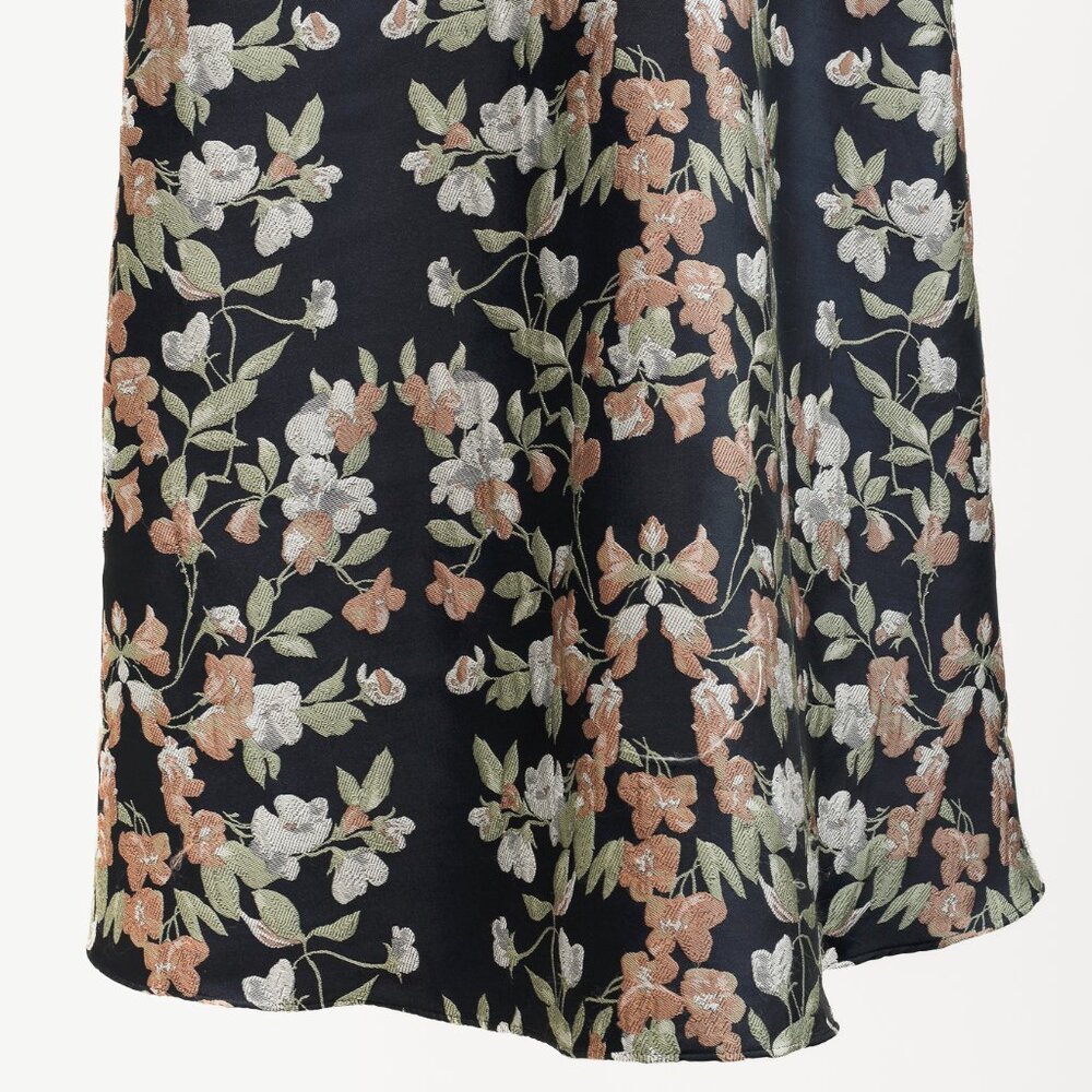 ML Monique Lhuillier Midnight Floral Jacquard Maxi Dress - Picture 6 of 11